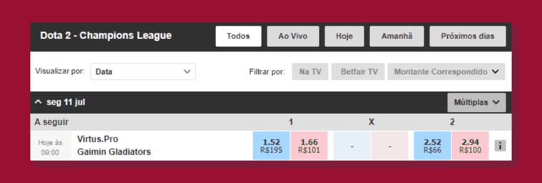 Como Escolher Partida Trading Dota2