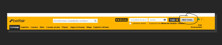 Como Abrir Conta Betfair Esports
