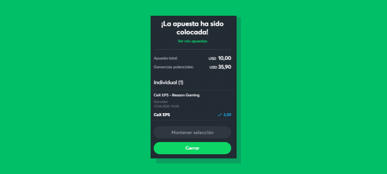 confirmamos la apuesta