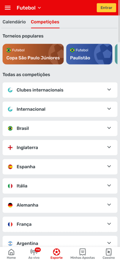 Escolha uma partida