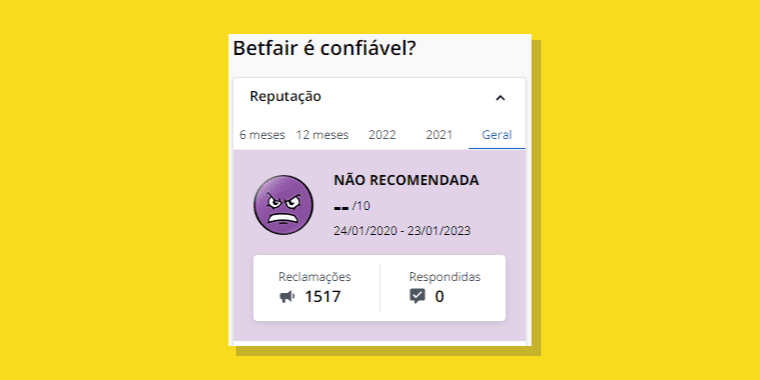 Betfair reclame aqui: confira as avaliações