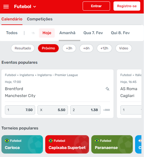 Imagem da análise da Superbet