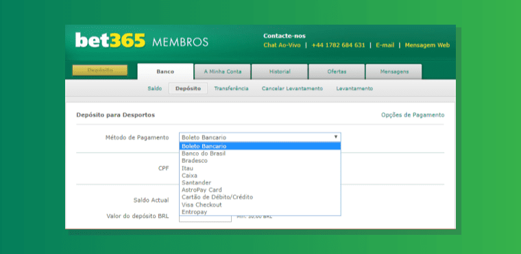 Metodos Pagamento Bet365