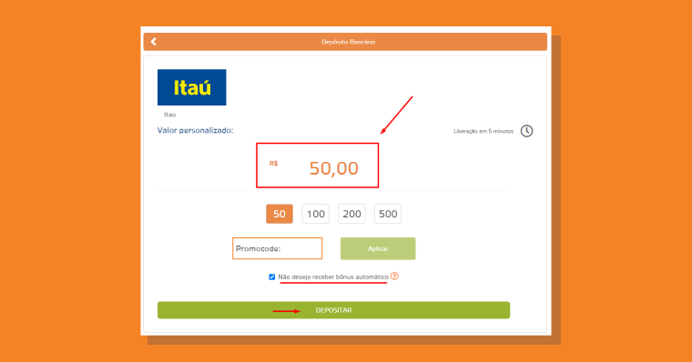 Rollover Dinheiro Betmotion Itau