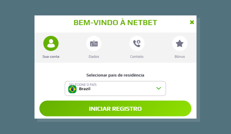 Cadastro Usuario Netbet