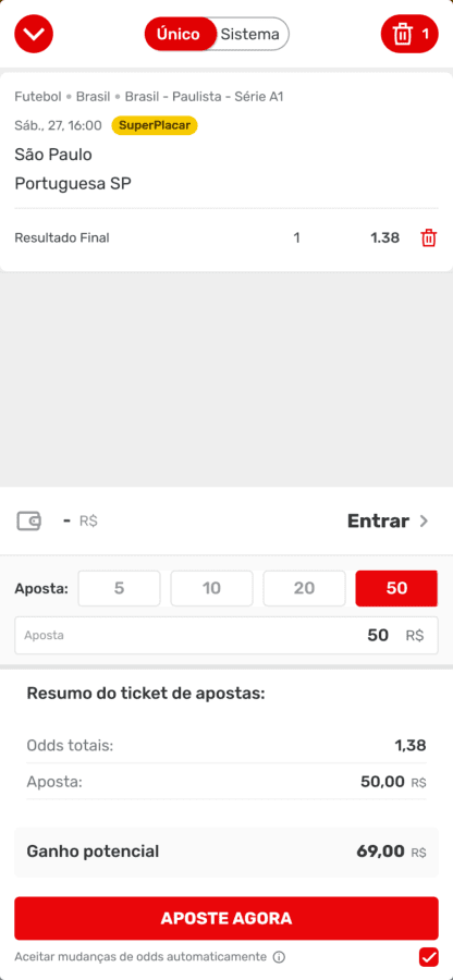 Faça sua aposta