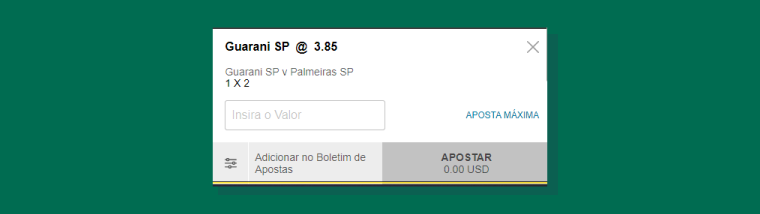 Boletim Apostas Guarani