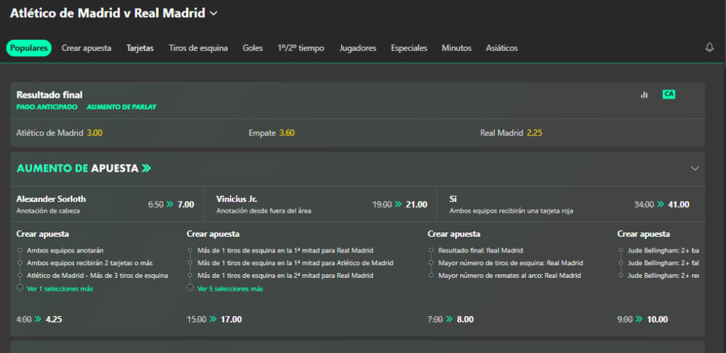 Ejemplo de bet365 apuestas