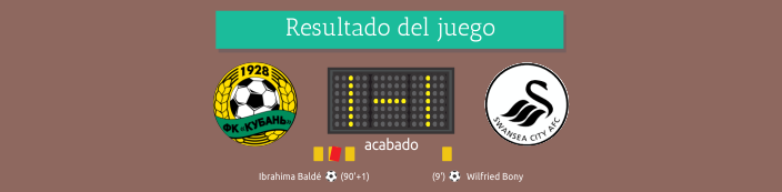 El resultado de juego