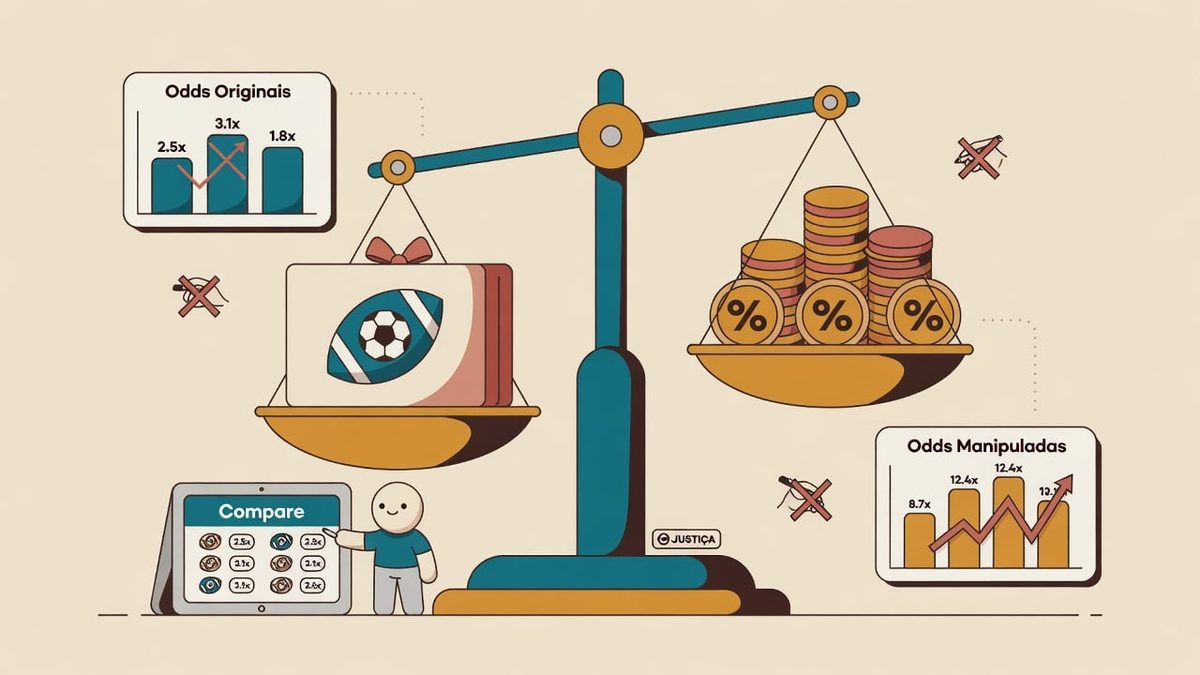 A balanced scale comparing a gift box with a football symbol on one side and a pile of gold coins