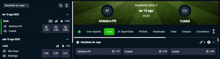 Imagem da análise da H2bet