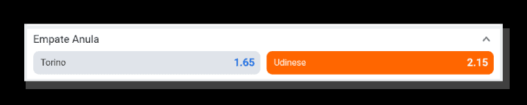 Apostando na Udinese