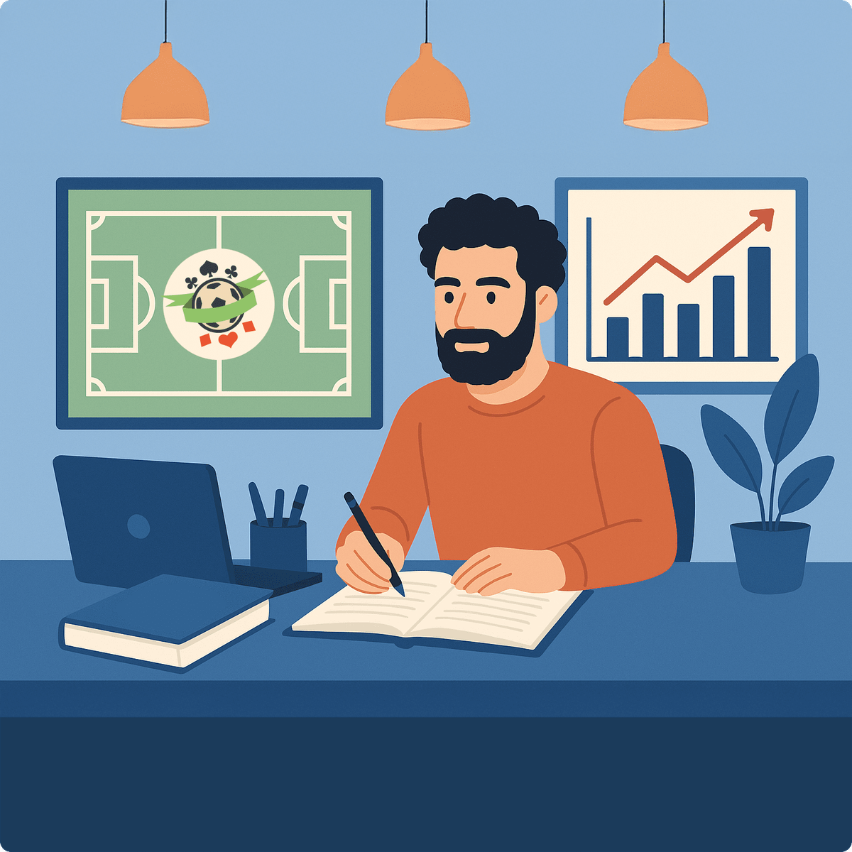 Ilustração sobre o aprendizado nas primeiras apostas