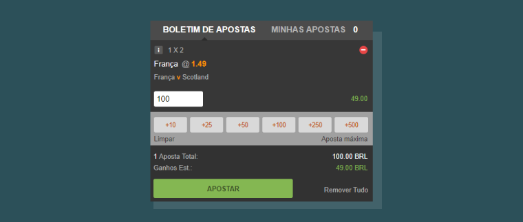 Confirmando Nossa Aposta 188Bet