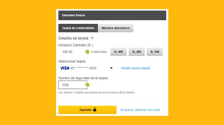 Como depositar en Betfair en soles peruanos