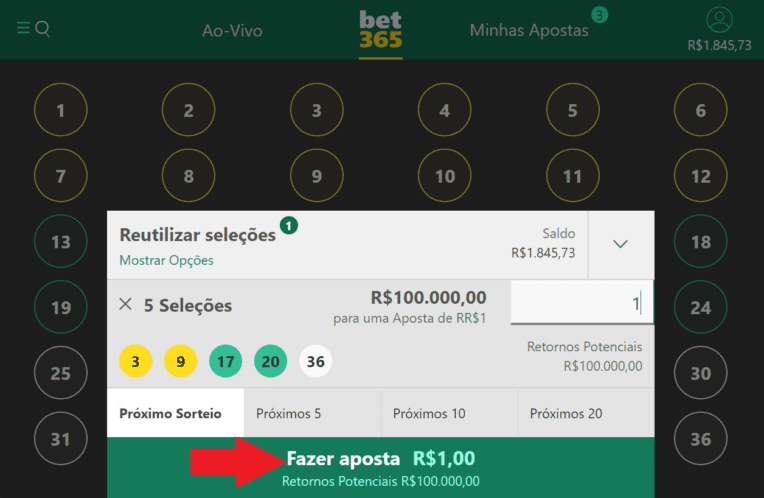 Fazer Aposta Loto Bet365