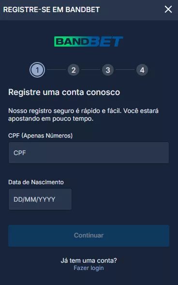 Registrar Em Bandbet Png