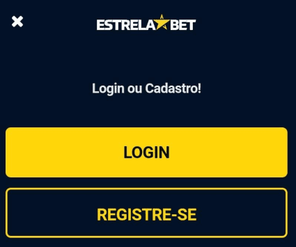 Como criar conta na Estrela Bet?