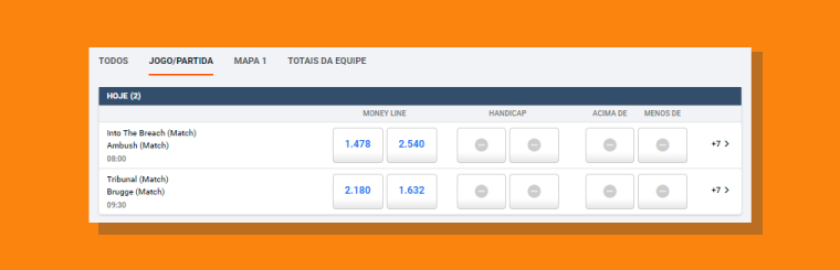 jogos disponíveis