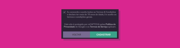 Concluir Criacao Vbet