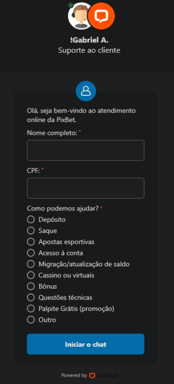 Imagem da análise da Pixbet
