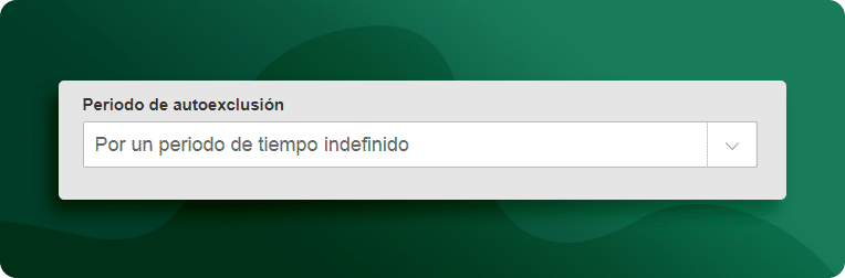periodo de autoexclusion