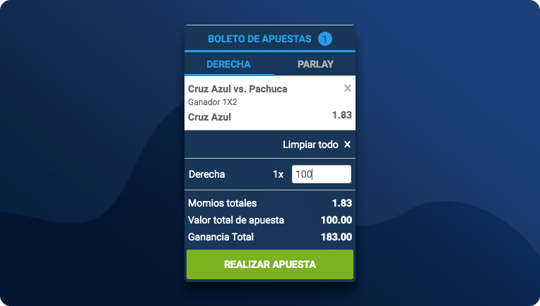boleto de apuesta liga mx