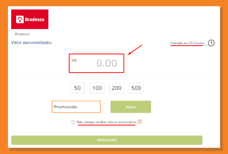 Liberacao Bradesco Betmotion
