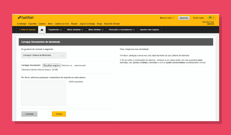 Upload Verificacao Documentos