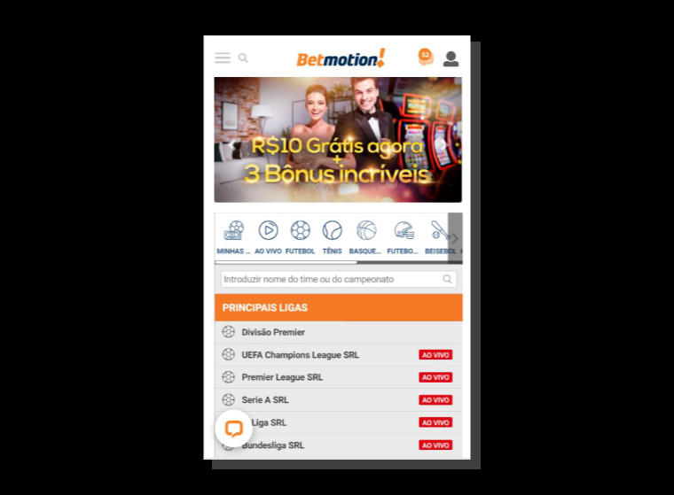 etmotion Mobile: você pode apostar pelo celular