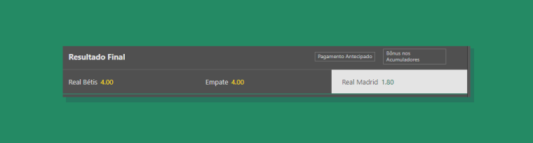 Escolhendo Aposta Bet365