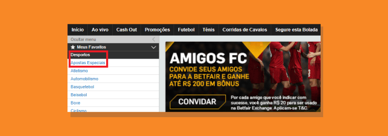 Encontrar Mercado Site Betfair