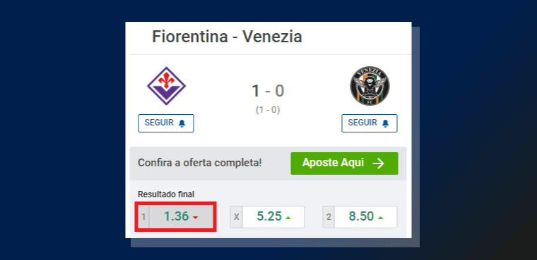 Acompanhar Jogo Contra Venezia