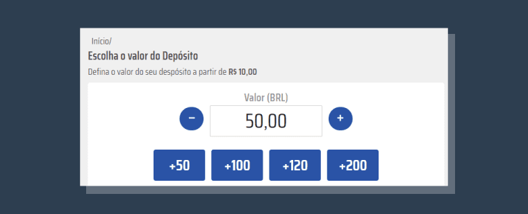 Valor Deseja Depositar Betsul