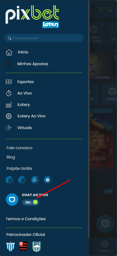 Imagem da análise da Pixbet
