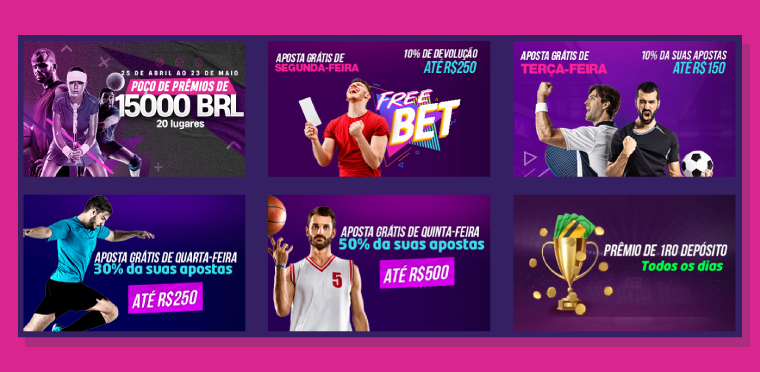 Aposta grátis e uma infinidade de ofertas promocionais