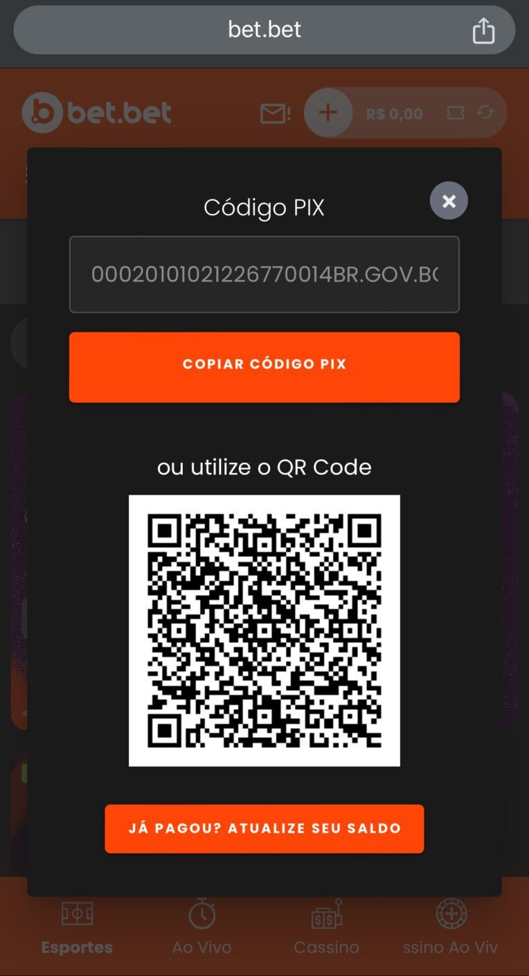 Depositar Bet.bet