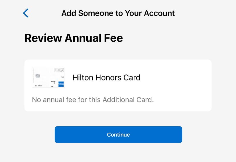 American Express Hilton Honors Card