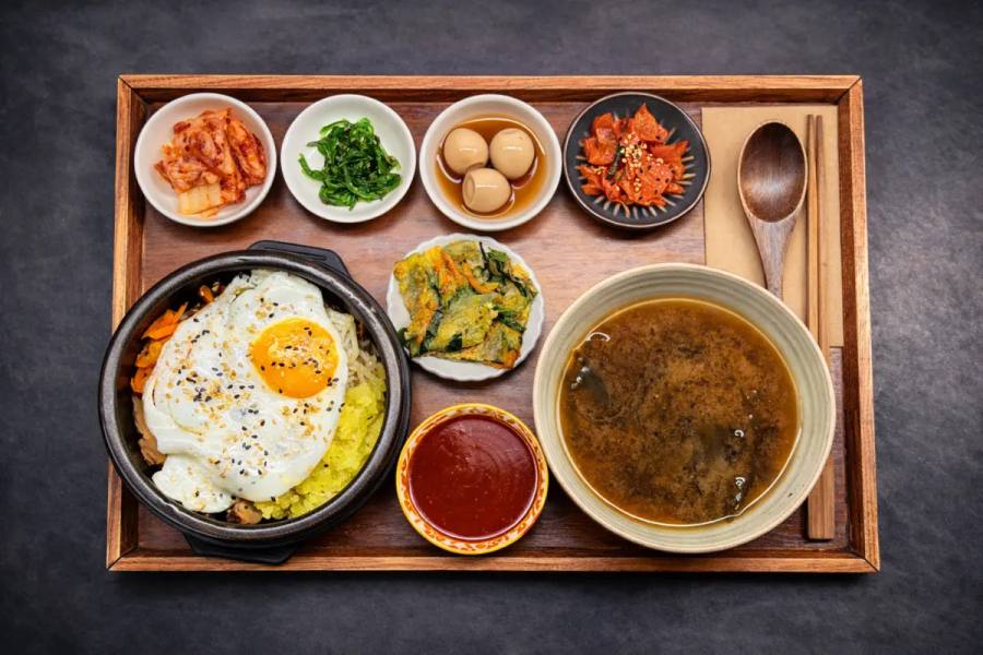 Dolsot Bibimbap — hot stone bowl bibimbap at WATDA, Ponsonby