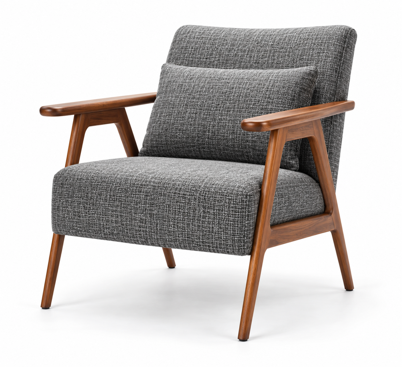 Teak Frame Lounge Chair