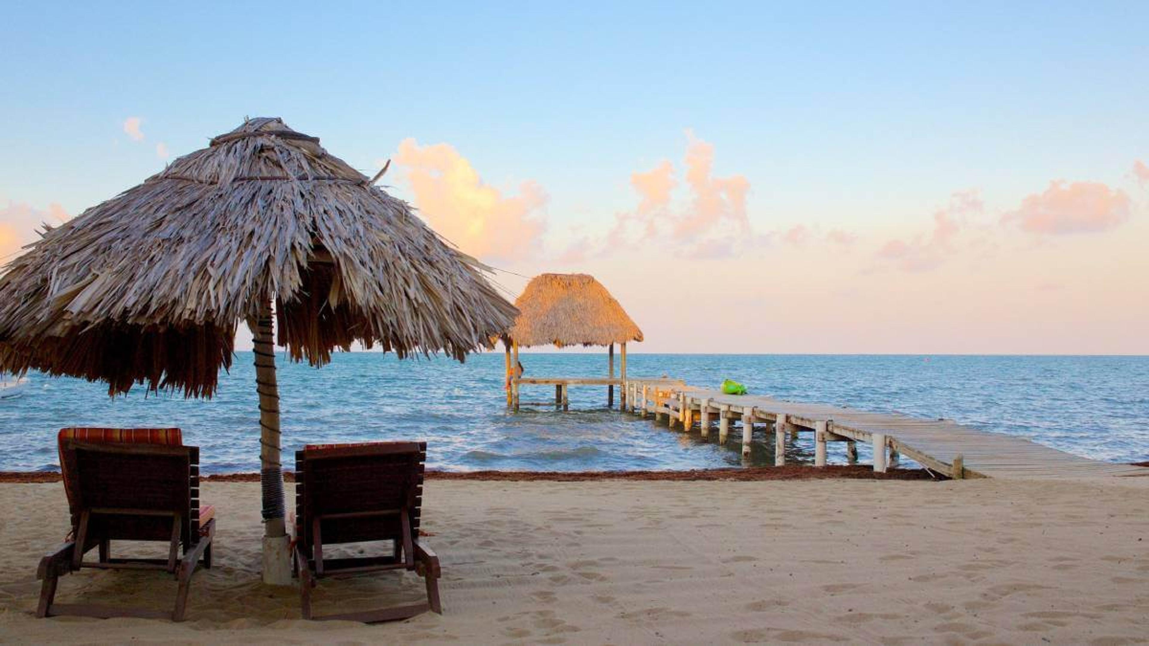 Hopkins beach in Belize