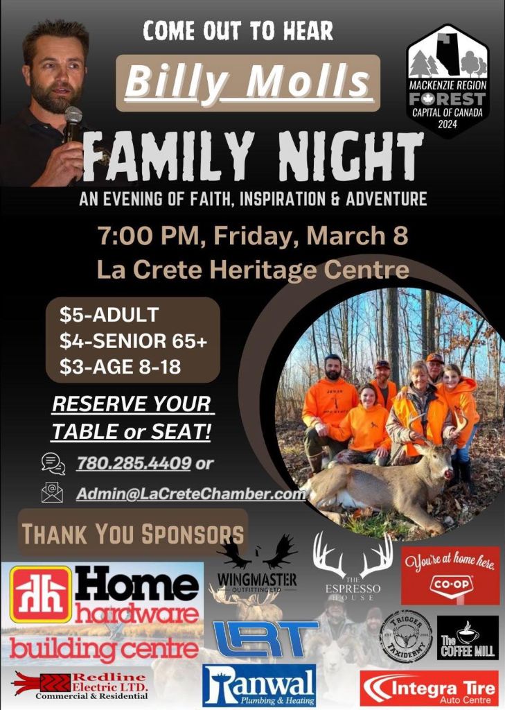 Billy Molls Family Night Flyer