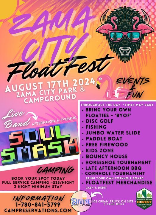 Zama City Float Fest Flyer