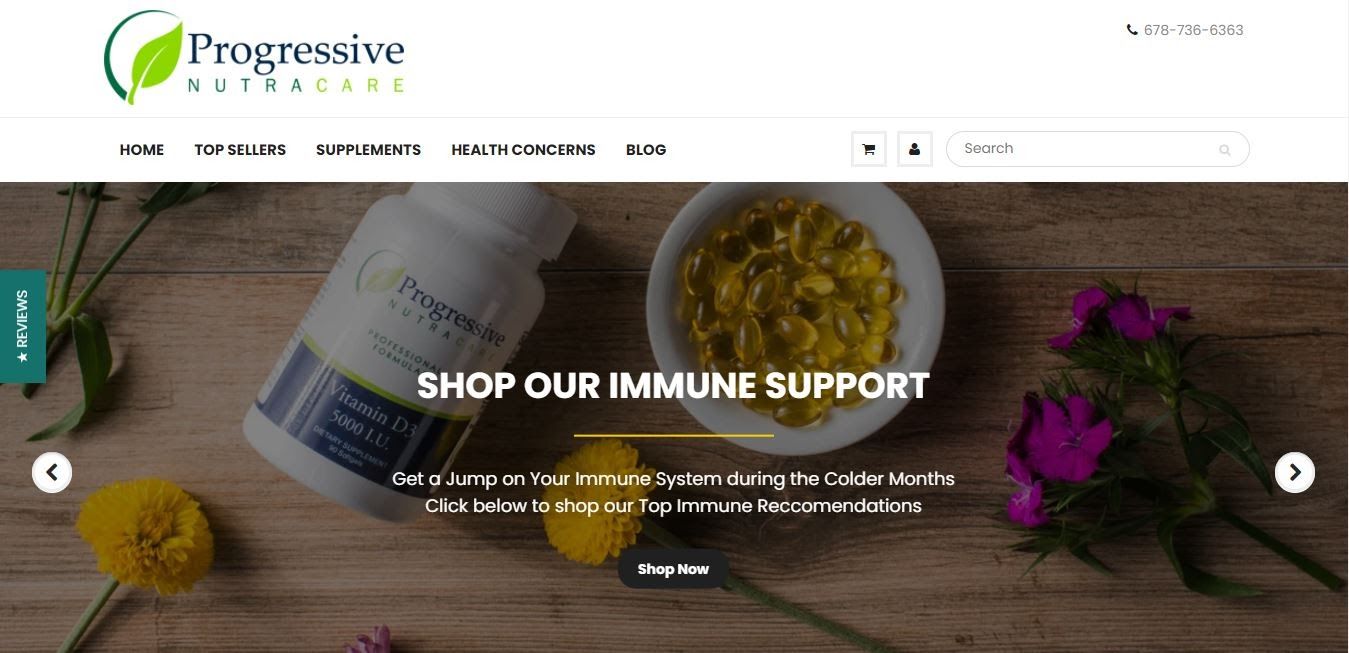 Subscription Website - Progressive Nutracare