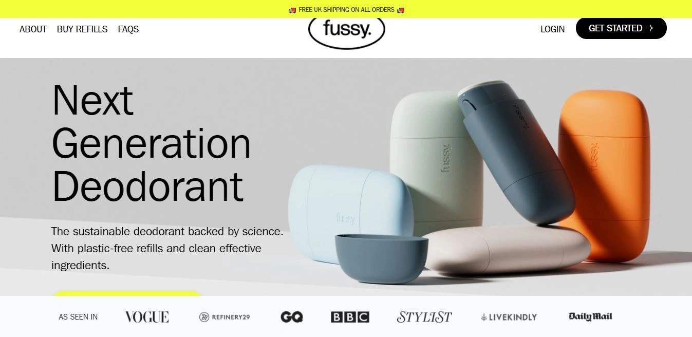 Subscription Website - Fussy