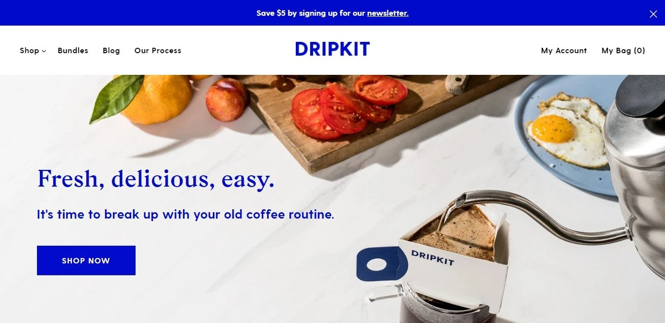 Subscription Website - Dripkit