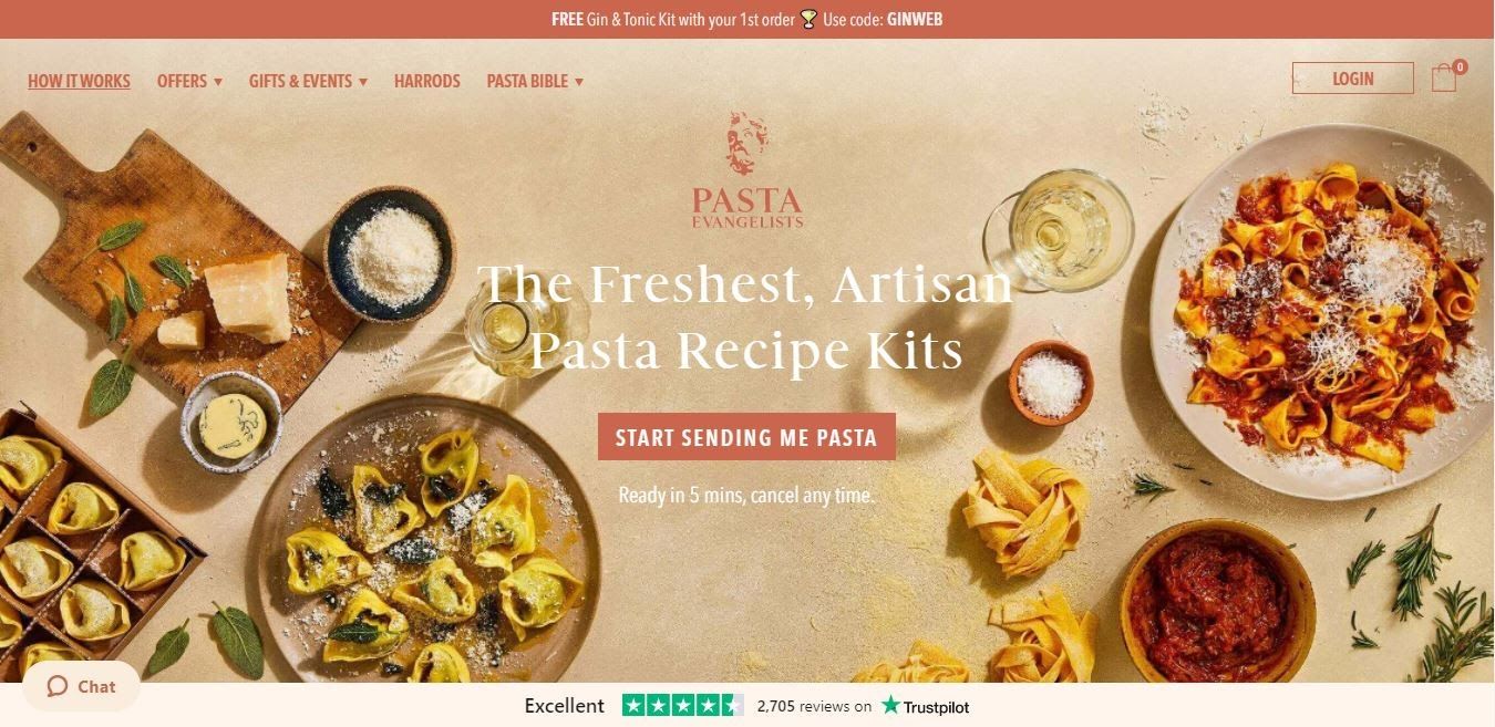 Subscription Website - Pasta Evangelists
