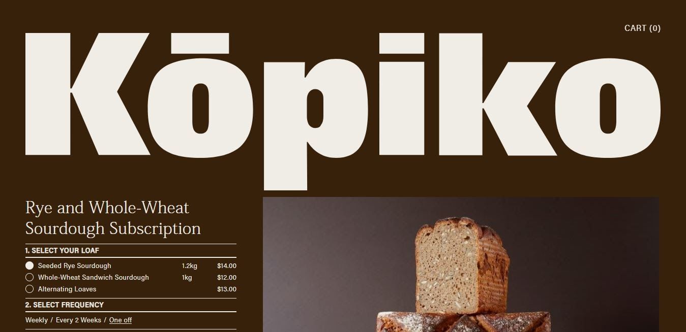 Subscription Website - Kopiko