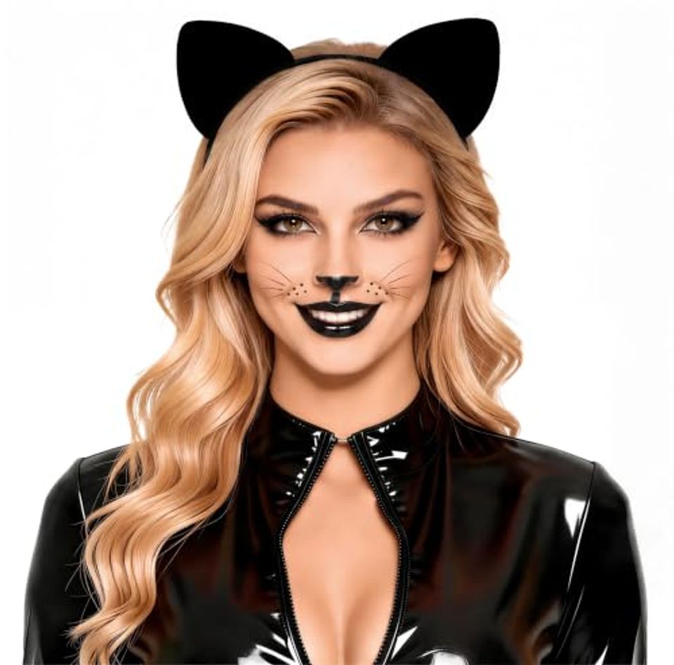 Bonnie Z. Leonardo black cat ears headband