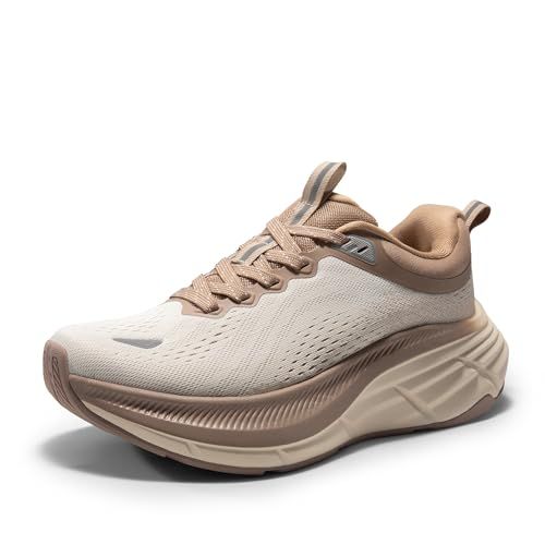 NORTIV 8 women’s beige and khaki walking sneakers